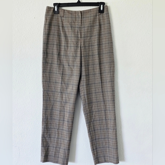 Talbots Women's High Rise Striped Print Dress Pants size 6 Brown Black - Picture 4 of 11